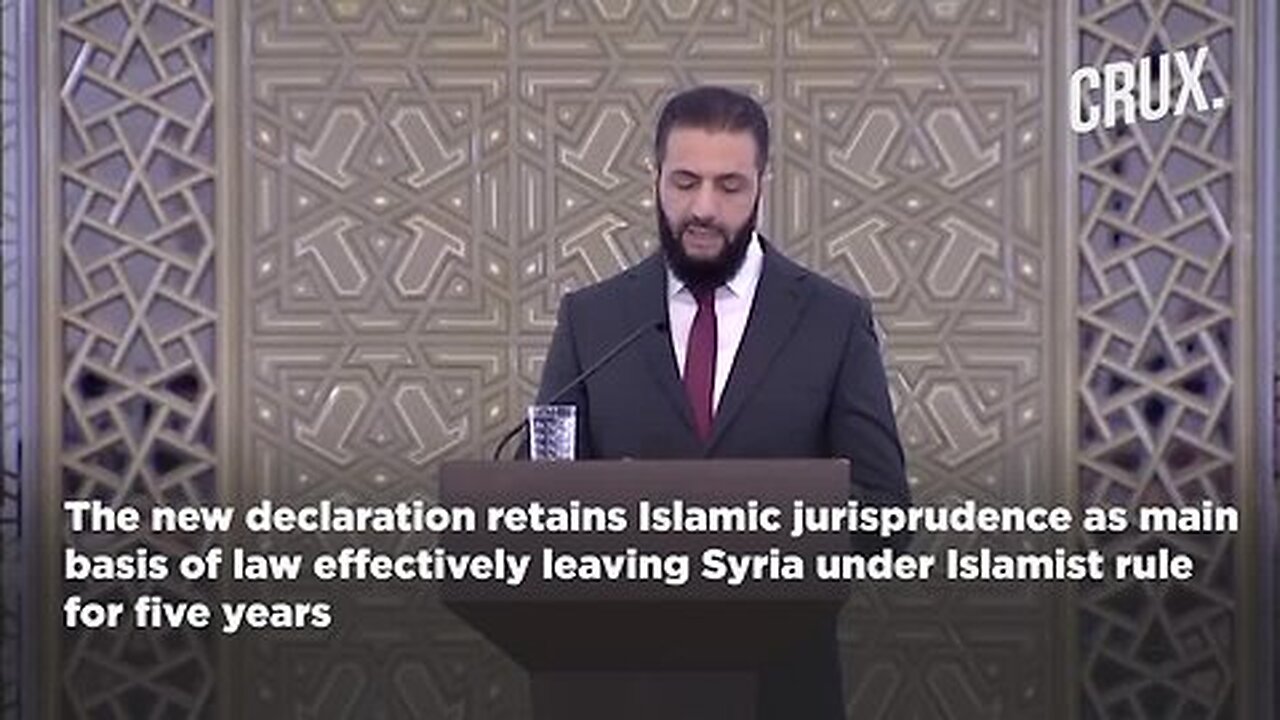 Russia 'Shelters' Syrians, Sharaa Adopts Islamist Rule, Cements Grip On Power In 5-Year Constitution