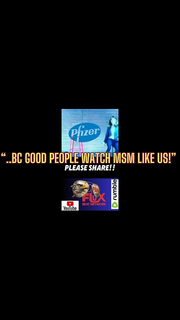 "Because Good People Watch MSM Like Us!! 😂📺"