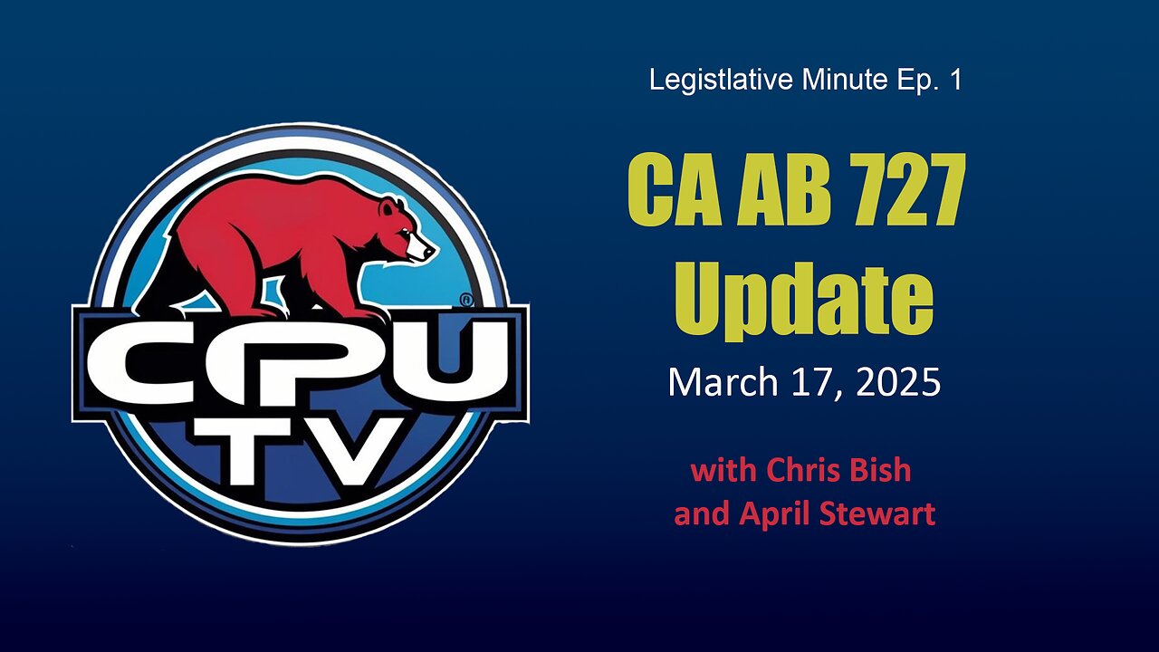 CPUTV Legislative Minute Ep1