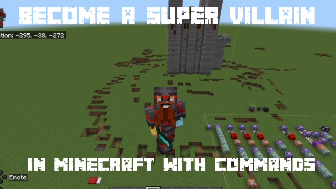 Become a Super Villain in Minecraft Using Just Commands - Tutorial- Bedrock Edition 1.21.93/94