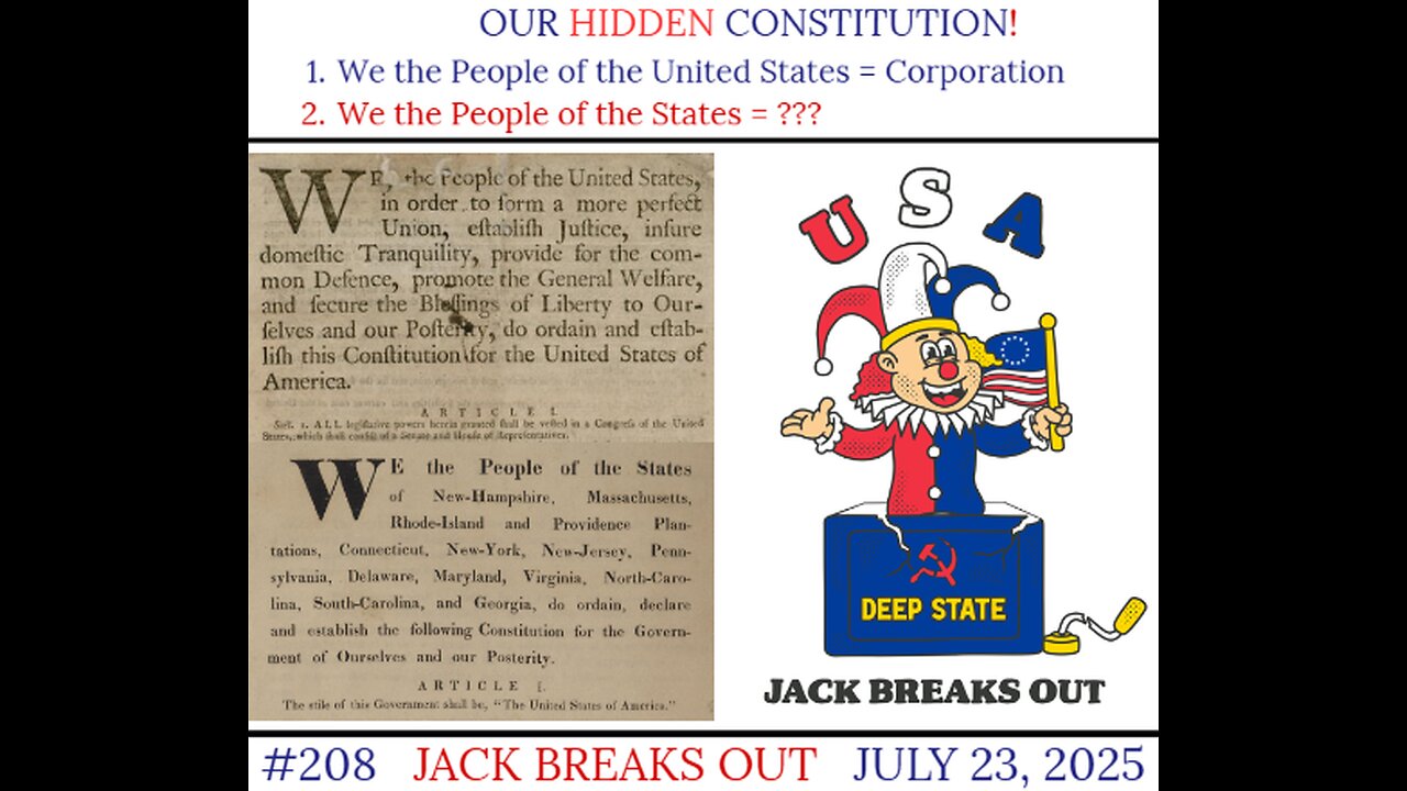 208: Our HIDDEN Constitution LOCALS Immediately After July 23, 2025