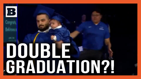 Double Grads?! Dad Rushes Past Security to Receive His Diploma with Infant Son in Arms