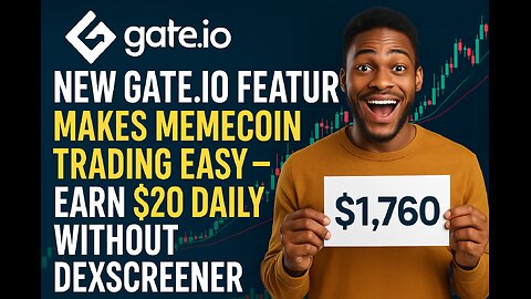 New Gate.io Feature Makes Memecoin Trading Easy – Earn $20 Daily Without Dexscreener