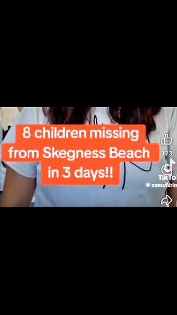 8 Children Missing from Skegness Beach in 3 days - ⚠️ Share For Awareness!