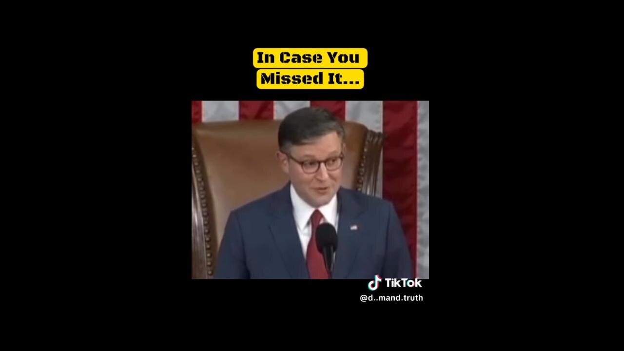 Speaker Johnson, "We're going to return the power back to the people."