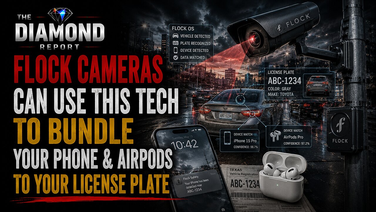 CLIP — Flock Cameras Can Use This Tech To Bundle Your Phone & AirPods To Your License Plate