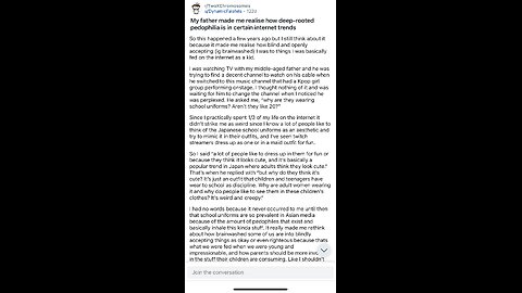 r/TwoXChromosomes My father made me realise how deep-rooted pedophilia is in certain internet trends
