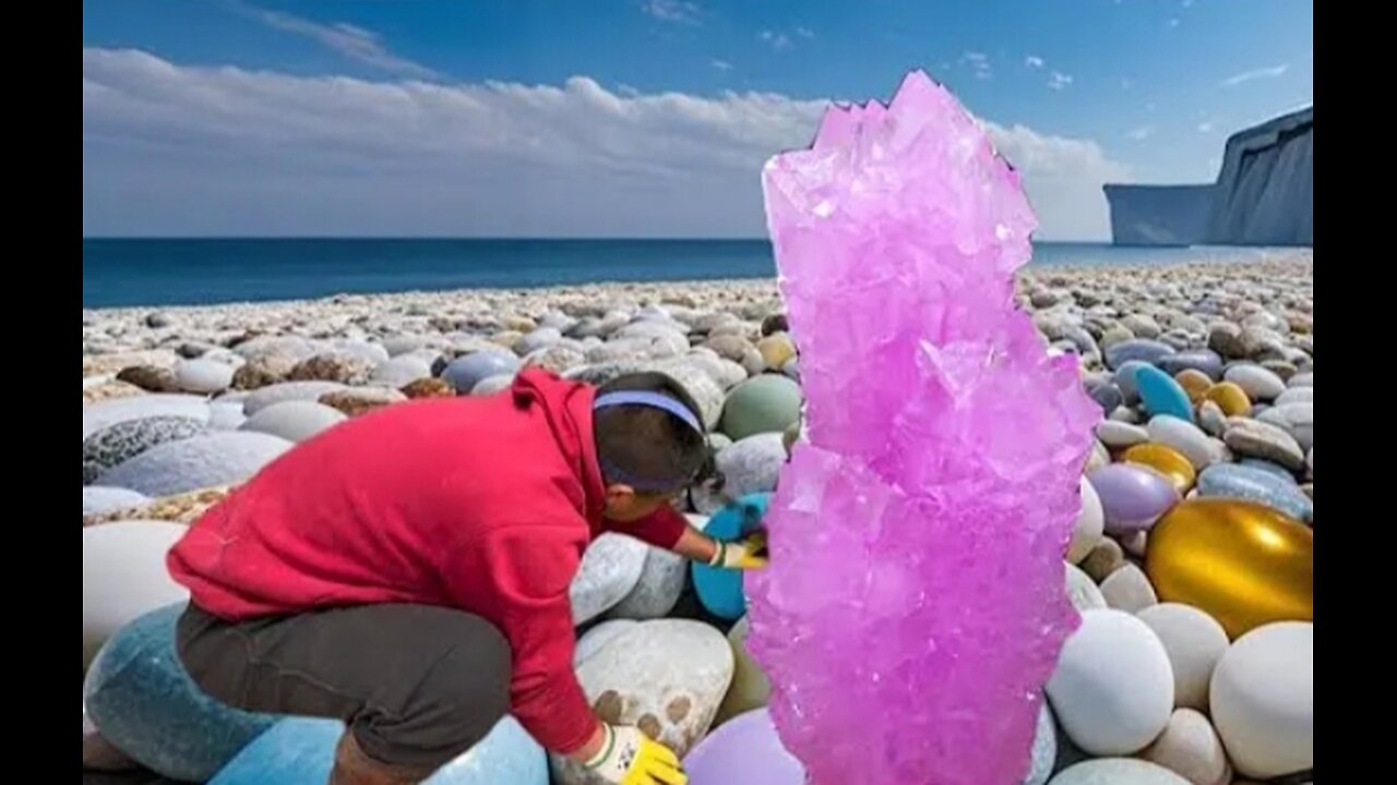 I Dug Deep Into The Lake & Found A Lot Of Huge Crystal Pillars