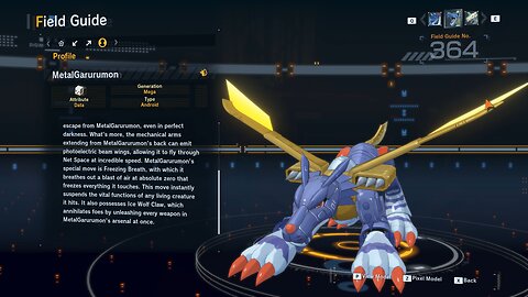 metalgarurumon all digivolution/de-digivolution/profile Digimon Story Time Stranger