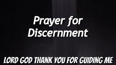 Prayer for Discernment
