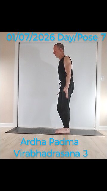 Ardha Padma Virabhadrasana 3 / Half Lotus Warrior 3 Pose