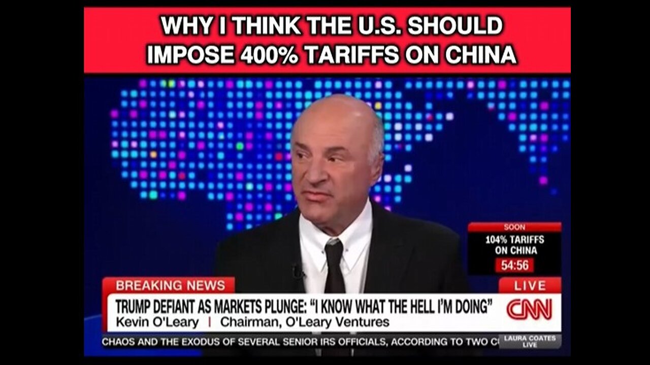 Kevin O’Leary says we should put a 400% tariff on China