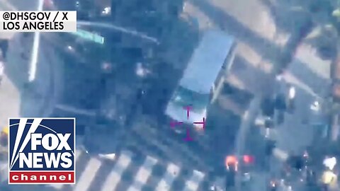 WATCH_ Predator drones fly over anti-ICE riots in Los Angeles