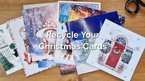 Watch how I recycle my Christmas cards into Xmas gift labels 🏷 ☺️