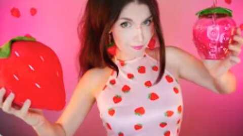 🍓🥳 ASMR Strawberry party 🤪✨ 99,9% Tingles