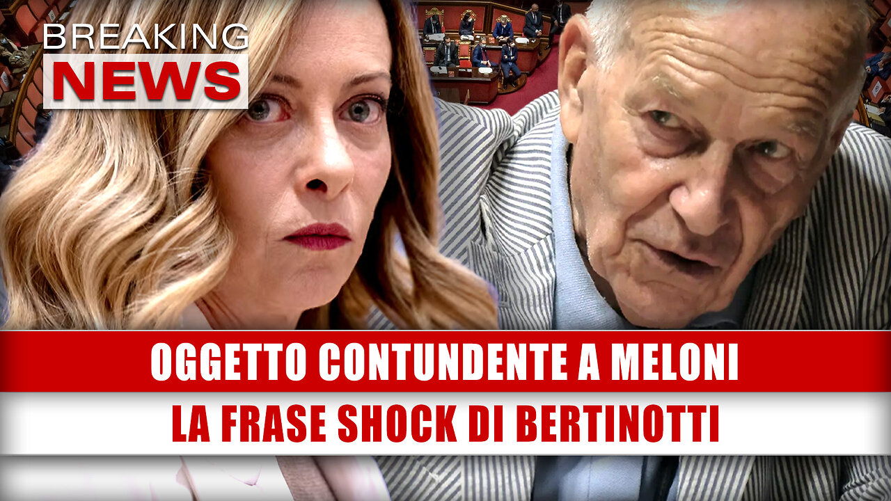 Oggetto Contundente A Meloni: La Frase Shock Di Bertinotti!