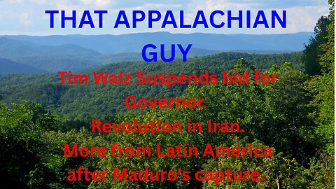 Tim Walz Won't Be Seeking Reelection. Revolution in Iran. More From Latin America.