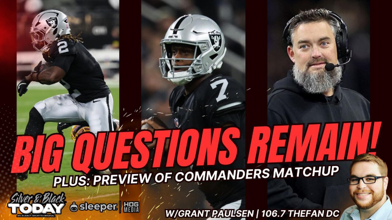 Raiders Nightmare: Geno Smith Implodes vs Chargers | O-Line Crisis & Commanders Preview