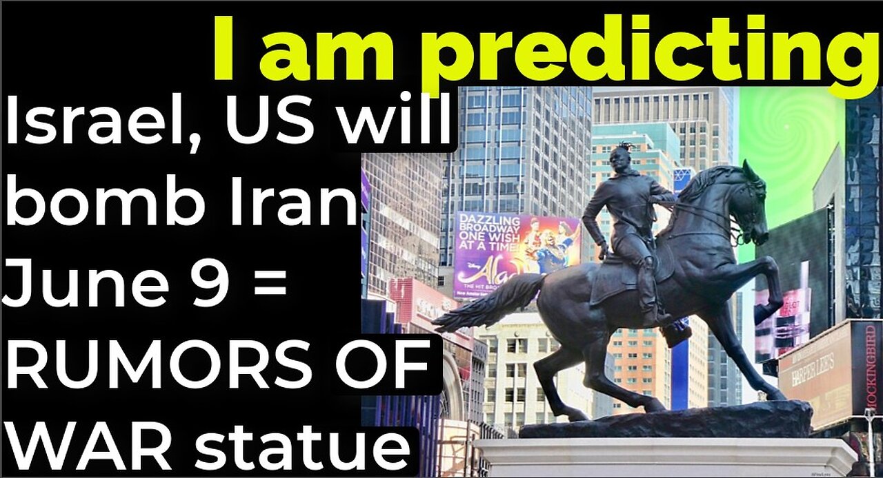 I am predicting: Israel, US will bomb Iran June 9 = RUMORS OF WAR statue