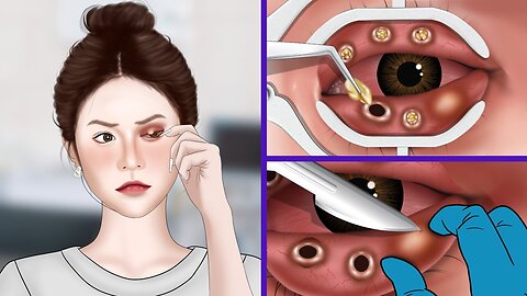 [ASMR Animation] Treatment of styes and removal of eye stones