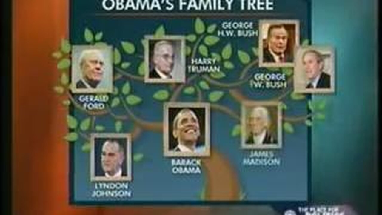 Family Tree: Barack Obama related to Brad Pitt, 6 U.S. Presidents, Cheney