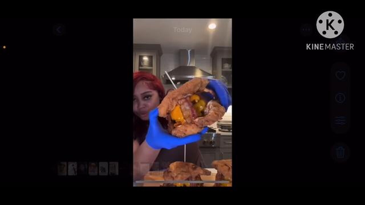 PORK CHOP TRIPLE CHEESEBURGER: MY PEOPLE IS FOOLISH🤮🦠