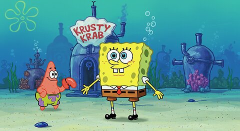 Epic SpongeBob Animation: Heroic Beach Pose! 🏖️💪