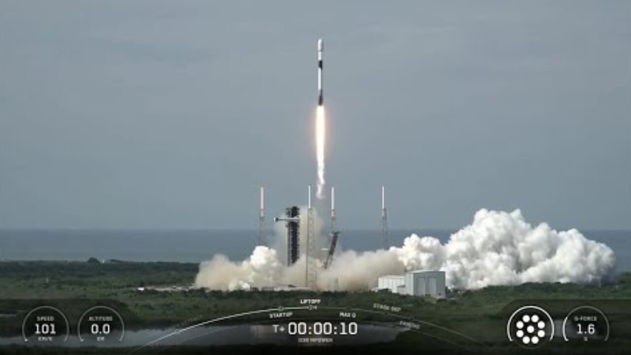 Blastoff! SpaceX launches two powerful communications satellites, nails landing