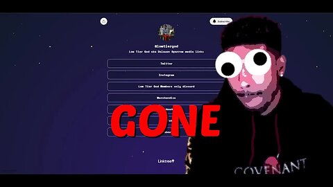 LowTierGod Has Removed His Youtube Channels From His Linktree [Chroma Reupload]