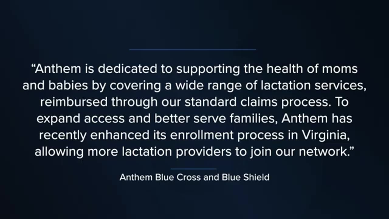 Anthem expands access to lactation services in Virginia after CBS 6 raises concerns