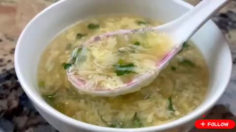 Egg drop soup | how to make quick and easy egg soup at home 🥰😍