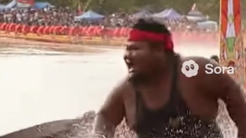 American Man Dances Wildly on Indonesian Festival Boat! 🇺🇸🚤