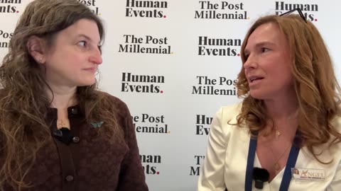 Libby Emmons speaks to congressional candidate Angel Oakley running for Chicago's 3rd.