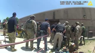 County bodycam video 7: Officers breach door to Robb Elementary classroom