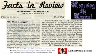 1939 German Newspaper Facts in Review - Churchill's Mask is Dropped
