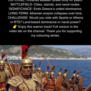 Athens vs. Sparta 431 BC Peloponnesian War Starts #AncientGreece
