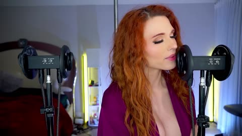 PASSIONATE ASMR ｜ Licking & Kissing in my SILK ROBE 