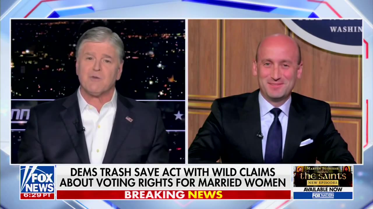 Stephen Miller Says Democrats Just Dropped 'One Of The Dumbest Talking Points' Yet Against SAVE Act