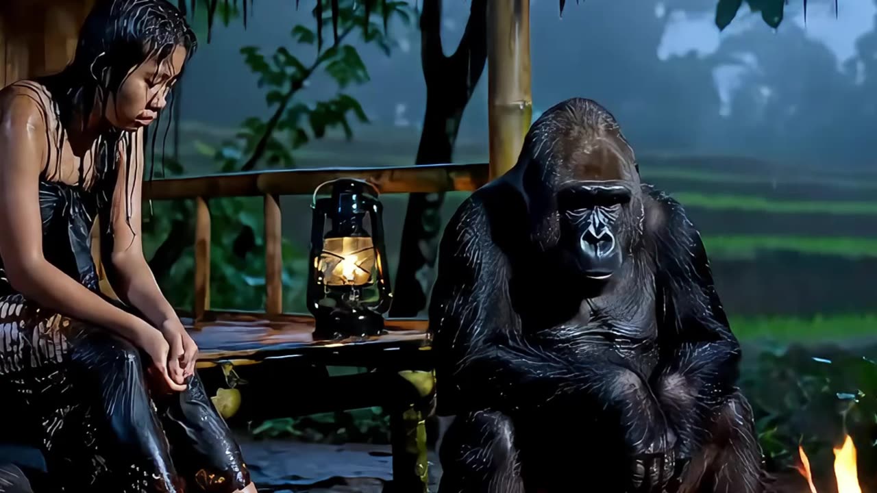 A Woman, A Gorilla, and the Rain