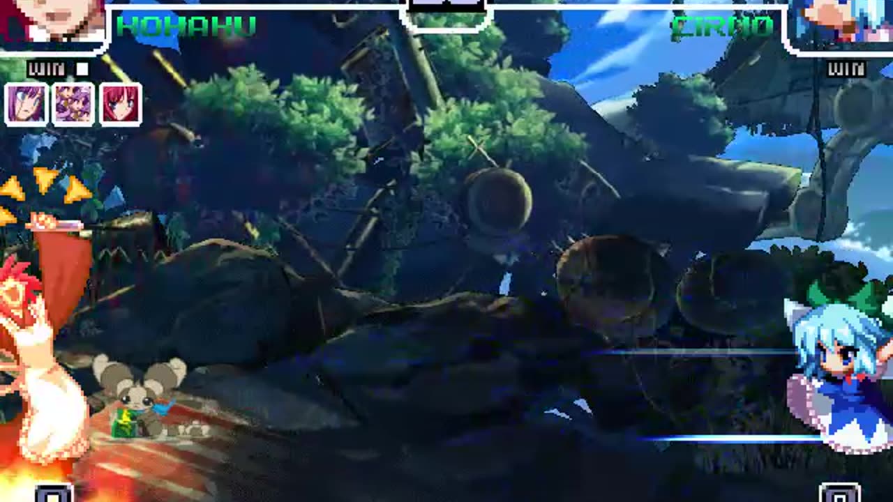 Hisui, Kohaku, Mech Hisui, and the Fleet (Me) vs Cirno