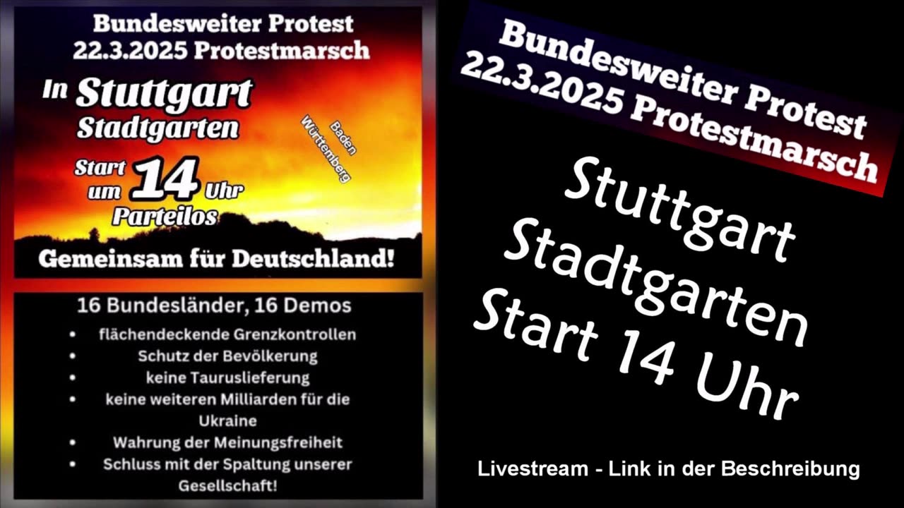 Stuttgart - 22.03.2025 - Bundesweiter Protest