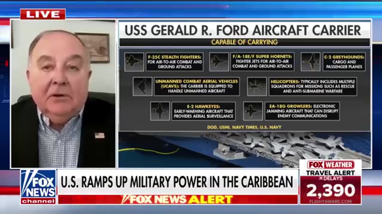 Navy deploys LARGEST aircraft carrier as Trump steps up cartel fight