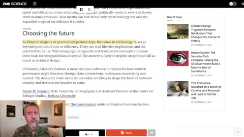 Palantir’s “Gotham” A.I. SURVEILLANCE SYSTEM And Peter Thiel’s 4-Part Series ON THE ANTICHRIST!!!