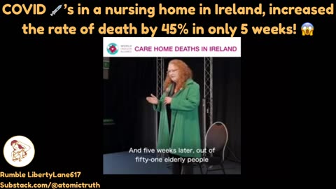 Vaccine Deaths Increase 45% in an Ireland Nursing Home in Only 5 Weeks Proceeding the COVID 💉😱