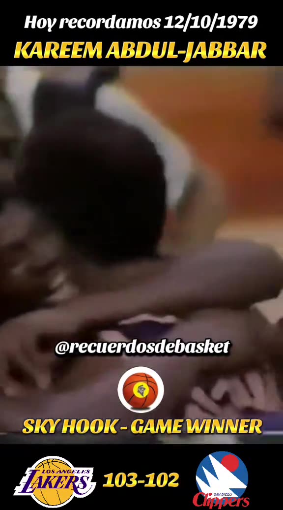 GAME WINNER CON UN BRUTAL SKY HOOK DE KAREEM ABDUL-JABBAR 💪🏀