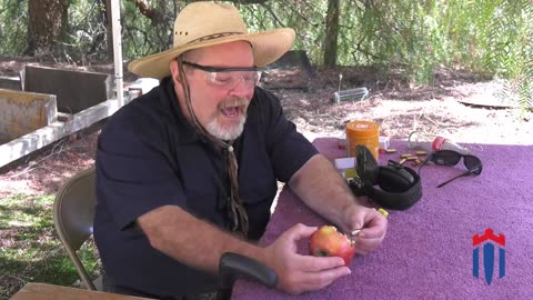 Shooting an apple from 50 yards? Extreme handgun hunter Lynn Thompson puts Buffalo Bore to the test