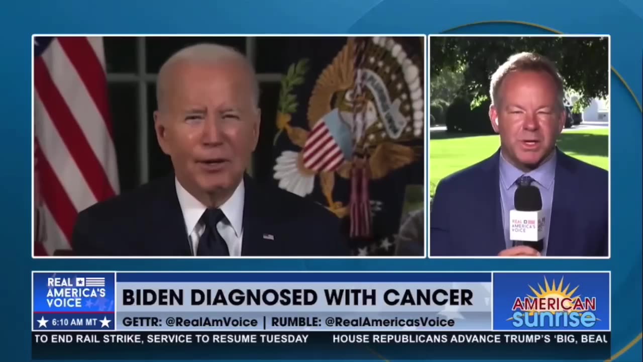 'Suspicious': MAGA TV host chuckles as she reports on Biden's cancer