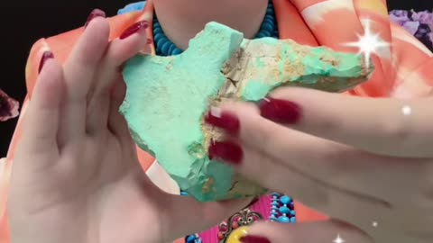 250611-10 Turquoise Rough: Unexposed Gem Film Hidden in Stone