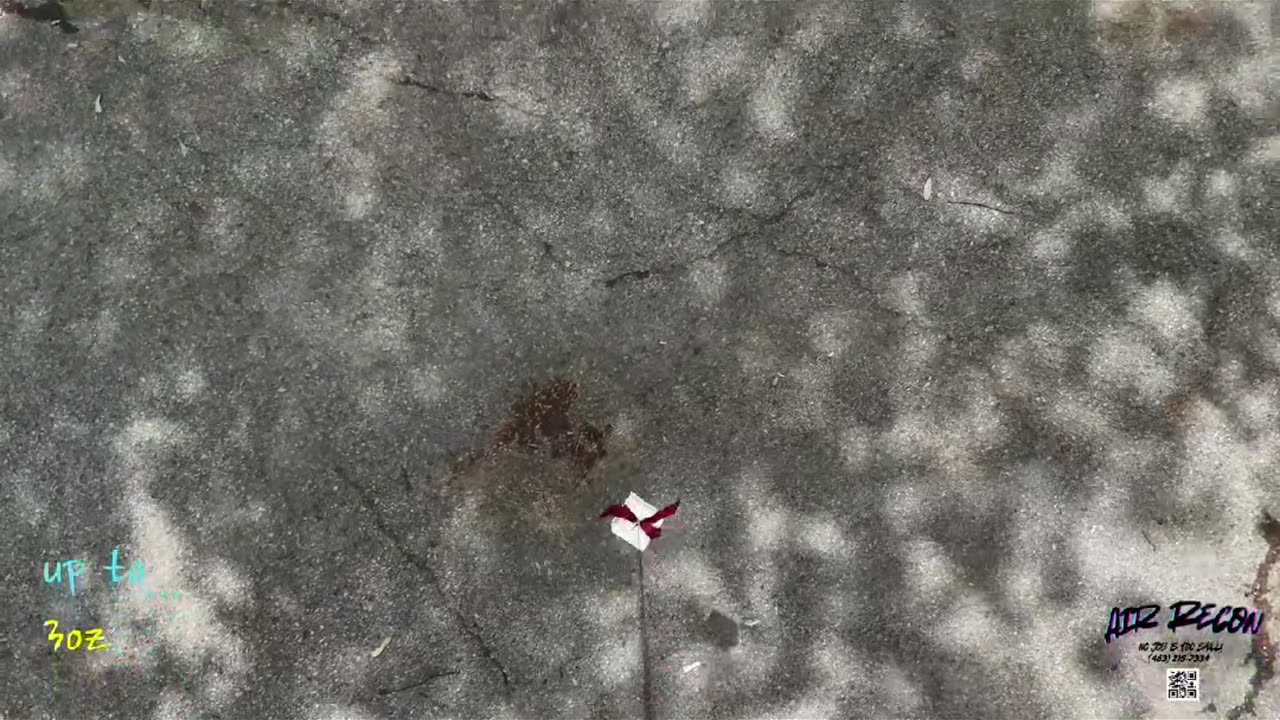 Air drops in central Indiana