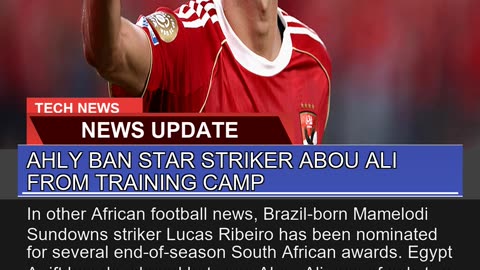Ahly Ban Star Striker Abou Ali From Training Camp